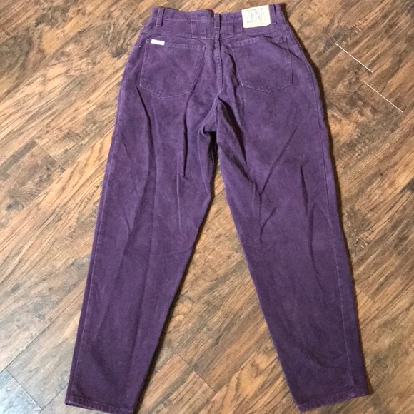GOIN 2 MKT SOON Vintage 90s 80s high waist purple denim jeans mom - Picture 4 of 5